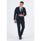 İmza Siyah Kırlangıç Yaka 6 Drop Slim Fit Tam Astar Esnek Takım Elbise 1001255011