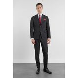 İmza Siyah Kırlangıç Yaka 6 Drop Slim Fit Tam Astar Esnek Takım Elbise 1001260158 - 46