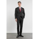 İmza Siyah Kırlangıç Yaka 6 Drop Slim Fit Tam Astar Esnek Takım Elbise 1001260160 - 48