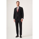 İmza Siyah Kırlangıç Yaka Tam Astar 6 Drop Slim Fit Esnek Takım Elbise 1001265162 - 50