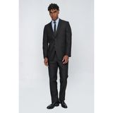 İmza Siyah Mono Yaka 4 Drop Comfort Fit Tam Astar Esnek Takım Elbise 1001255009 - 60