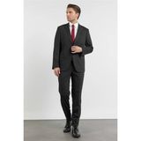 İmza Siyah Mono Yaka 6 Drop Comfort Fit Tam Astar Esnek Takım Elbise 1001260161 - 52