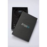 İmza Siyah Sert Yaka Cepsiz Slim Fit Classic Pamuklu Gömlek 1004255324 - Standart