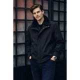 İmza Siyah Slim Fit Kaban Polyester Malzeme ile Erkekler İçin Şişme Dik Yaka Tasarım - XL