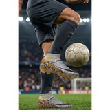 In Step Air Erkek Gri Futbol Kramponu - Çoraplı Bilekli Halı Saha Ayakkabısı - 601