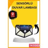 İn3dex 100 LED Güneş Enerjili Bahçe Lambası Hareket Sensörlü Dış Mekan Aydınlatma - Standart