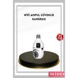 İn3dex 1080P Wifi Ampul Kamera Uzaktan Erişimli Hareket Sensörlü Gece Görüşlü - Standart