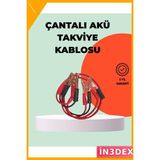İn3dex 1200 Amper Akü Takviye Kablosu 2 Metre Bakır Maşa - Ahşap - Bej - Siyah