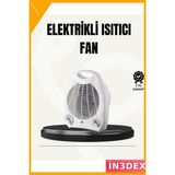 İn3dex 2000W Mini Taşınabilir Fanlı Isıtıcı 3 Kademeli Sessiz - 12000 W