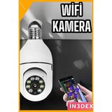 İn3dex 360 Derece Dönebilen Duylu Ampul Kamera Akıllı Güvenlik - Standart