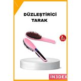 İn3dex 5 Kademeli Isı Ayarı Dijital Saç Düzleştirici Tarak Iyon Kontrollü - 0 - Siyah - Standart