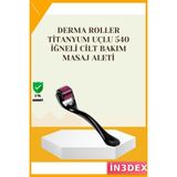 İn3dex 540 Iğneli Titanyum Dermaroller 0.5 mm Cilt Yenileme - Standart