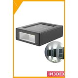İn3dex 6 Ledli Solar Duvar Lambası Güneş Enerjili Dış Mekan Aplik - 00 Beyaz - Standart