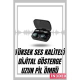 İn3dex 7 Kordonlu Akıllı Saat ve Bluetooth Kulaklık Anc - Altın - Siyah - 35 - 48 mm - Standart