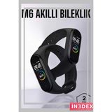 İn3dex Akıllı Bileklik Adım Sayar Kalp Atışı Uyku Izleme IP67 Su Geçirmez - Altın - Siyah - 35 - 48 mm - Standart