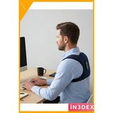 İn3dex Akıllı Isıtmalı Titreşimli Sırt Desteği Duruş Düzeltici Kemer - 0 - Siyah