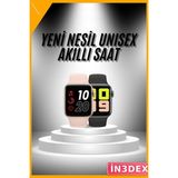 İn3dex Akıllı Saat Dokunmatik Ekran Müzik Kontrol Tema Değiştirme Çağrı Cevaplama - Altın - Siyah - 35 - 48 mm - Standart