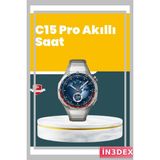 İn3dex Akıllı Saat Nabız Ölçer, Adım Sayar ve Uyku Takip Özellikli - Altın - Siyah - 35 - 48 mm - Standart
