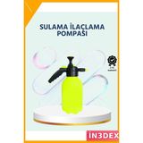 İn3dex Basınçlı El Pompası 2 Litre Bakır Nozul Ayarlı Jet ve Dağınık Atım - Standart - 0 - Siyah