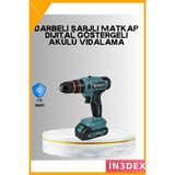 İn3dex Çift Bataryalı Şarjlı Matkap Vidalama Seti 18 Parça - Standart