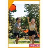 İn3dex Cırt Cırtlı Top Yakalama Oyunu Seti 2 Kişilik Açık Hava Plaj Oyuncağı - Ahşap - Bej - Siyah - 0 - 1 Yaş