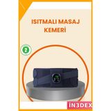 İn3dex Dijital Ekranlı Isıtmalı Masaj Kemeri Bel Boyun Bacak Karın 100 cm - 0 - Siyah