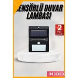 İn3dex Güneş Enerjili 180 LED Hareket Sensörlü Bahçe Lambası - Standart