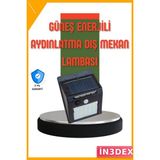 İn3dex Güneş Enerjili Hareket Sensörlü Dış Mekan LED Lamba 100/144 LED - Standart