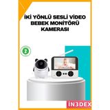 İn3dex Hd Gece Görüşlü Bebek Monitörü 720P Uzaktan Kontrollü Kamera - Standart