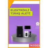 İn3dex Ince Kart Tasarımlı Şarjlı Tıraş Makinesi 2 Başlıklı - Altın - Siyah - 35 - 48 mm - Standart