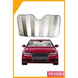 İn3dex Katlanabilir Ön Cam Güneşlik Uv Korumalı Vantuzlu Araç Perdesi - Standart - Açık Sarı