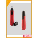 İn3dex Kulak Burun Tüy Alma Makinesi 45 Dakika Şarjlı Kırmızı - Altın - Kırmızı - 35 - 48 mm - Standart