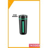 İn3dex LED Işıklı Ultrasonik Aromaterapi Nemlendirici USB 4-6 Saat - Ahşap - Bej - Siyah
