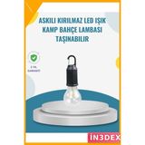 İn3dex LED Kamp Lambası Otomatik Sensörlü Taşınabilir Sıcak Işık USB Şarjlı - Standart - 0 - Siyah