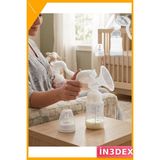 İn3dex Manuel Göğüs Pompası 180 ml Bpa Içermez Masaj Özellikli Taşınabilir - 15 mm - Sarı
