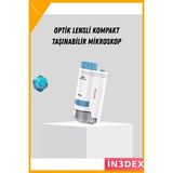 İn3dex Mini LED Mikroskop 80X-200X Büyütmeli Taşınabilir Odak Ayarlı - Ahşap - Bej - Siyah - 0 - 1 Yaş