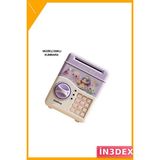 İn3dex Müzikli Işıklı Şifreli Kumbara Mor Atm Tasarımı - 00 Beyaz - Standart
