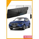 İn3dex Oto Güneşlik Şemsiye Fiat Doblo Peugeot Rifter Ford Tourneo Opel Combo Renault Express Uyumlu - Standart - Açık Sarı