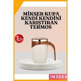 İn3dex Otomatik Manyetik Karıştırıcı Kupa 304 Paslanmaz Çelik USB Şarjlı - Standart - 0 - Siyah
