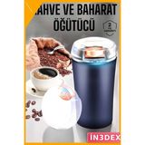 İn3dex Paslanmaz Çelik Otomatik Kahve ve Baharat Öğütücü Taşınabilir - Altın Sarısı - Standart