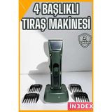 İn3dex Profesyonel Elektrikli Tıraş Makinesi 220V Sessiz Seramik Bıçak - Altın - Siyah - 35 - 48 mm - Standart