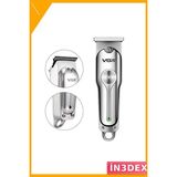 İn3dex Profesyonel Şarj Edilebilir Saç Kesme Makinesi 0 Bıçak Kafası - Altın - Siyah - 35 - 48 mm - Standart