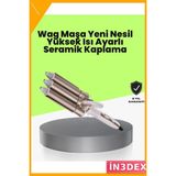 İn3dex Saç Maşası Profesyonel Bukle Şekillendirici Isı Ayarlı - 0 - Siyah - Standart