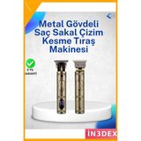 İn3dex Saç Sakal Kesme Makinesi 5W Motor Çelik Bıçak 4 Tarak 500MAH - 1BW-Beyaz - 35 - 48 mm - Standart