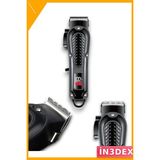 İn3dex Şarj Edilebilir Hassas Tıraş Makinesi Saç Sakal Kesme 4 Tarak - Altın - Siyah - 35 - 48 mm - Standart
