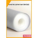 İn3dex Şeffaf Silikonlu Çekmece Düzenleyici 10 Metre Kesilebilir Kaymaz - Standart - Ahşap - Siyah
