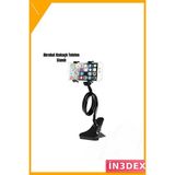 İn3dex Spiral Kollu Telefon Tutucu 67CM Masaüstü Pratik - 00 Beyaz - Standart