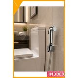 İn3dex Stoplu El Spreyi Su Tasarruflu Taharetmatik Banyo Temizlik Seti - Altın - Siyah