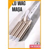 İn3dex Üç Namlulu Saç Maşası 25MM Seramik Isıtmalı Bukle Yapma Aleti - 0 - Siyah - Standart