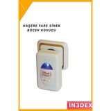 İn3dex Ultrasonik Haşere Kovucu Geniş Alan Koruma Cihazı - 00 Beyaz - Standart